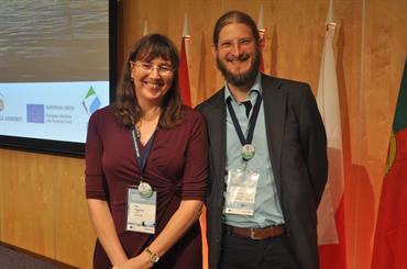 Eva with SCICOM member Jorn Schmidt