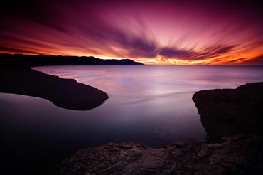 Panoramic over water