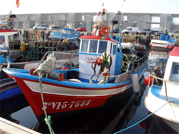 Typical artesanal vessel operating in Galician waters